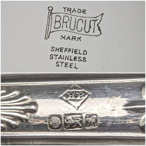 1975 British Vintage Sterling Silver Handle Small Cake Server Boxed