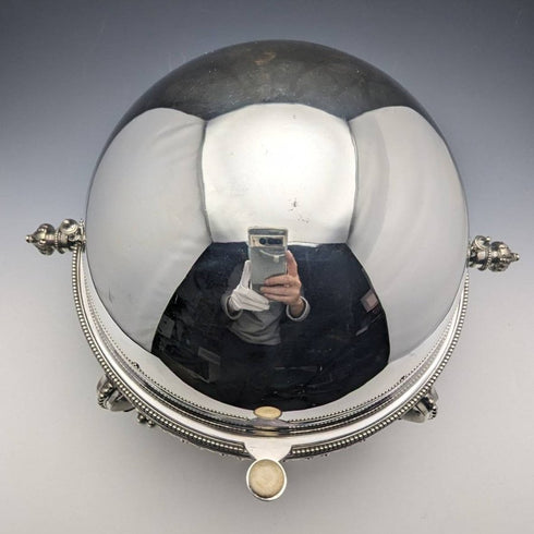 1900年頃 英国アンティーク シルバープレート製 ブレックファーストディッシュ MARTIN HALL