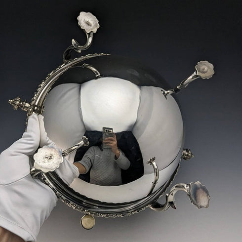 1900年頃 英国アンティーク シルバープレート製 ブレックファーストディッシュ MARTIN HALL