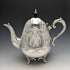English vintage plate pewter 3-piece teapot set