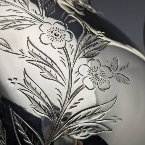 English vintage plate pewter 3-piece teapot set