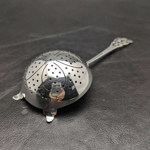 1917 British Antique Sterling Silver Tea Strainer