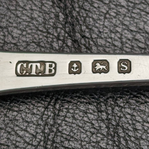 1917 年英國古董純銀濾茶器