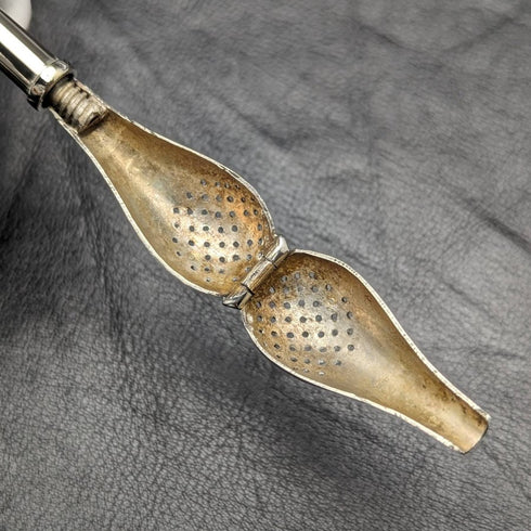 Vintage Continental Silver Handle Mate Straw (Bombilla)