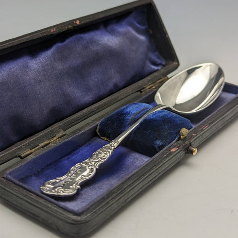 1896 年英國古董純銀勺子盒 Joseph Gloster