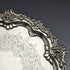 1899 British Antique Sterling Silver Salva Card Tray Diameter 21.5cm 400g Barker Bros