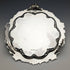 1899 British Antique Sterling Silver Salva Card Tray Diameter 21.5cm 400g Barker Bros