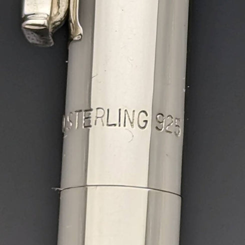 US Vintage Tiffany Sterling Silver Propulsion Pencil & Ballpoint Pen in Case