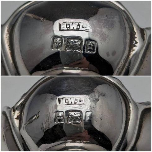 1905年 英国アンティーク 純銀製 花瓶 一輪挿し ペア 84g Henry Williams