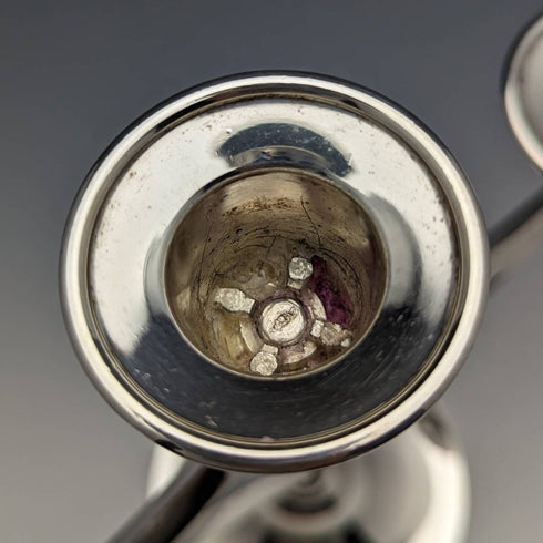 英国ヴィンテージ シルバープレート製 3口 キャンドルスタンド 燭台