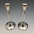 British vintage silver plate candle stand candlestick pair