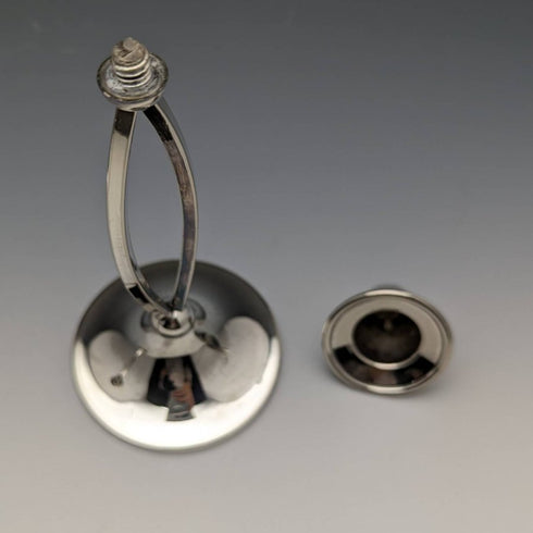 British vintage silver plate candle stand candlestick pair