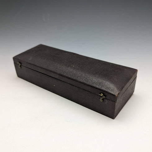 US antique sterling silver tea infuser in case