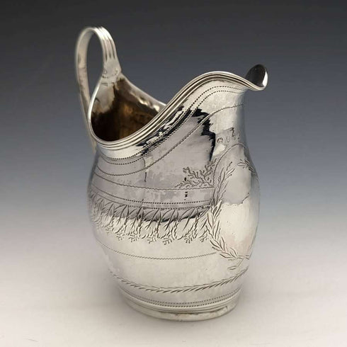 1801 British Antique Georgian Sterling Silver Cream Jug 97g
