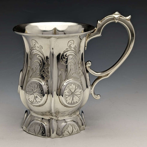 1856年 英国アンティーク 純銀製マグカップ 164g