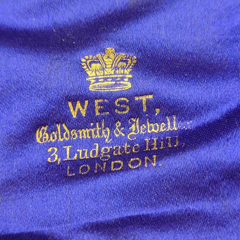 1872年 英国アンティーク 純銀製クリスニングカトラリーセット ケース入