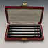 Set de 4 lápices mecánicos de plata de ley (925) vintage británicos, en caja