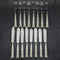 British Vintage Silver Plated Handle Stainless Blade Cutlery 8x2 Set Viners