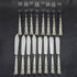 British Vintage Silver Plated Handle Stainless Blade Cutlery 8x2 Set Viners