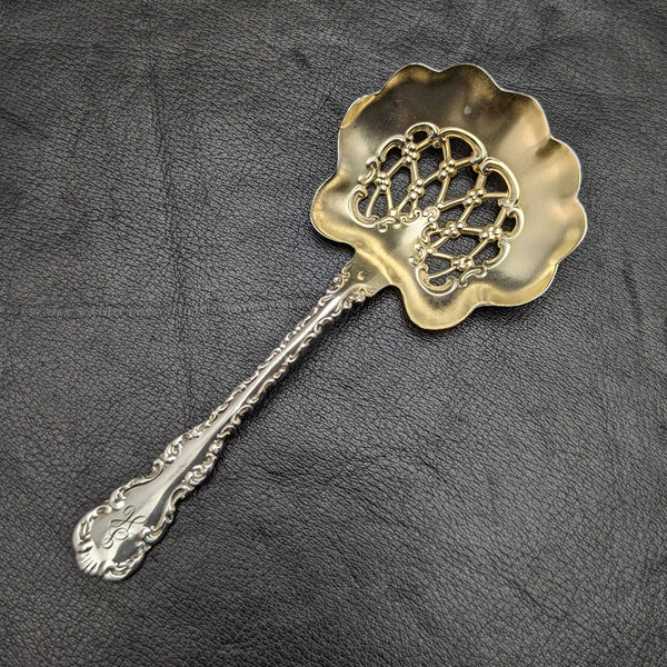 1899 American Antique Sterling Silver Bonbon Spoon COWELL & HUBBARD