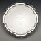 British Antique Silver Plate Card Tray Diameter 25.5cm 475g