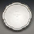 British Antique Silver Plate Card Tray Diameter 25.5cm 475g