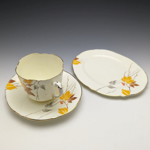 1930s British Paragon teacup trio