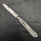 1902 British Antique White Pearl Carved Handle Pure Silver Blade Folding Pen Knife