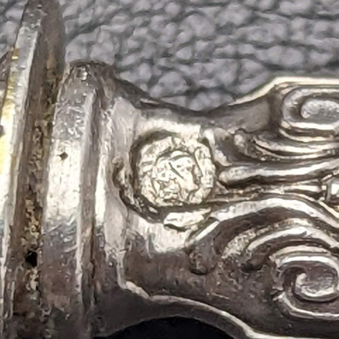 フレンチアンティーク 純銀製ハンドル オードブルカトラリーセット ケース入