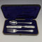 1903 British antique sterling silver cutlery set in case