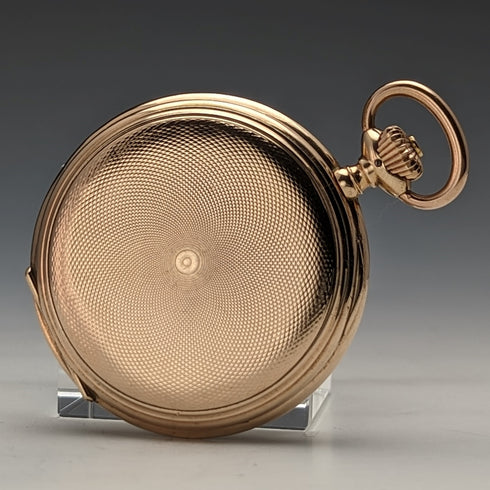 1913 年左右古董浪琴懷錶鍍金獵人錶殼 Cal19.74N 做工不錯