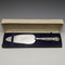 1967 British Vintage Pie Server Sterling Silver Handle Queen's Pattern Paper Box