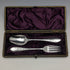 1899 English Antique Silver Plated Crisling Cutlery Set in Case