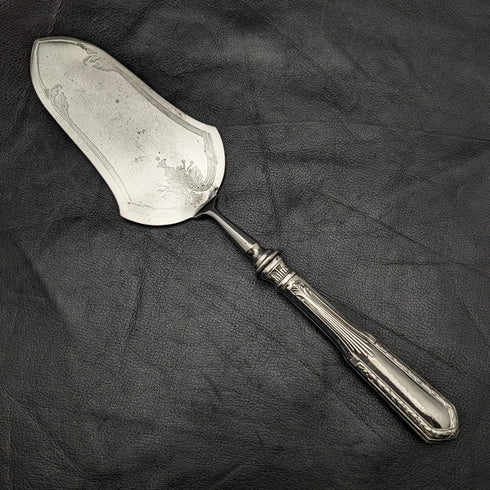 Early 20th Century German Antique Serving Cutlery 800 Silver Handle