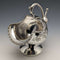 English antique silver plate sugar bowl with scoop