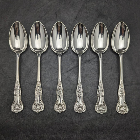 English antique silver plate dinner spoon x6