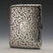 1897 British Antique Sterling Silver Card Case Double Door Frederick Marson