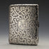 1897 British Antique Sterling Silver Card Case Double Door Frederick Marson
