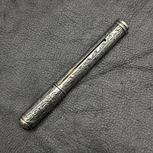 1894 年英國古董純銀筆筒亨利格里菲斯