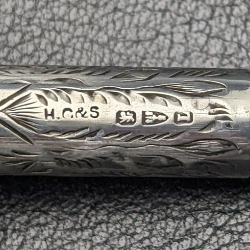 1894年 英国アンティーク 純銀製 ペンシルホルダ Henry Griffith