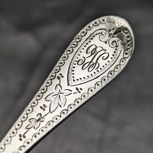 大約 1870 年英國古董純銀 Crisling 餐具套裝盒裝 MAPPIN BROTHERS