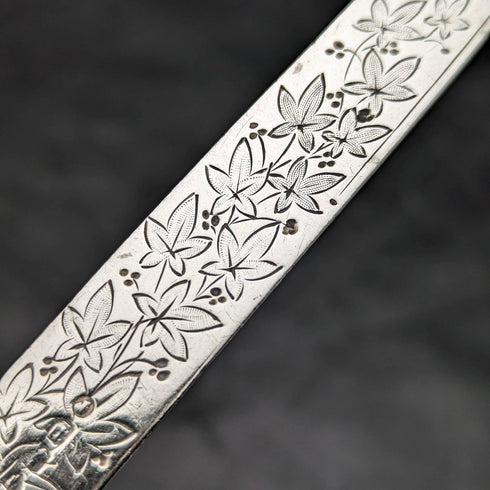 大約 1870 年英國古董純銀 Crisling 餐具套裝盒裝 MAPPIN BROTHERS