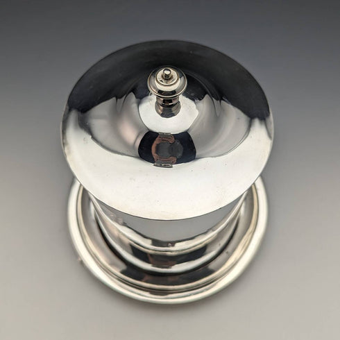 英國古董鍍銀餅乾桶 Henry Atkin