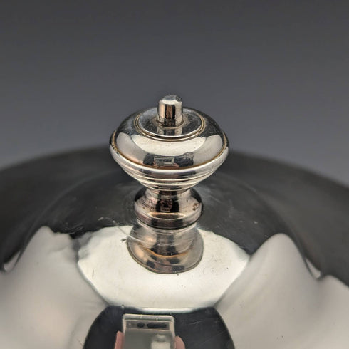 英國古董鍍銀餅乾桶 Henry Atkin