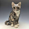 British Winstan Ray Kensington Cat Pheasant Pottery Figurine (Size 4)