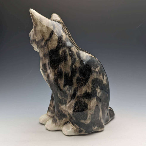 British Winstan Ray Kensington Cat Pheasant Pottery Figurine (Size 4)