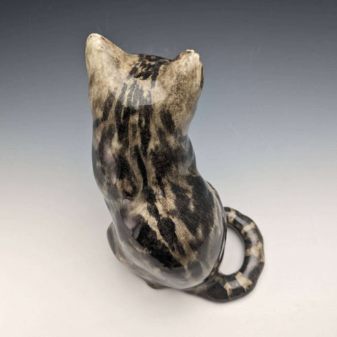 British Winstan Ray Kensington Cat Pheasant Pottery Figurine (Size 4)