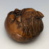 Japanese vintage lion wooden netsuke