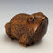 Japanese vintage toad wooden netsuke
