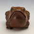 Japanese vintage toad wooden netsuke